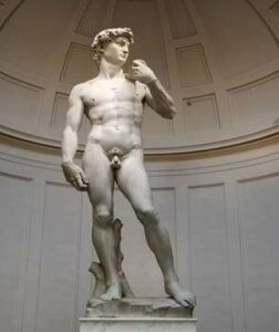 Michelangelo's David sculpture